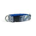 Duna patterned fabric and nylon dog collar handmade in Spain